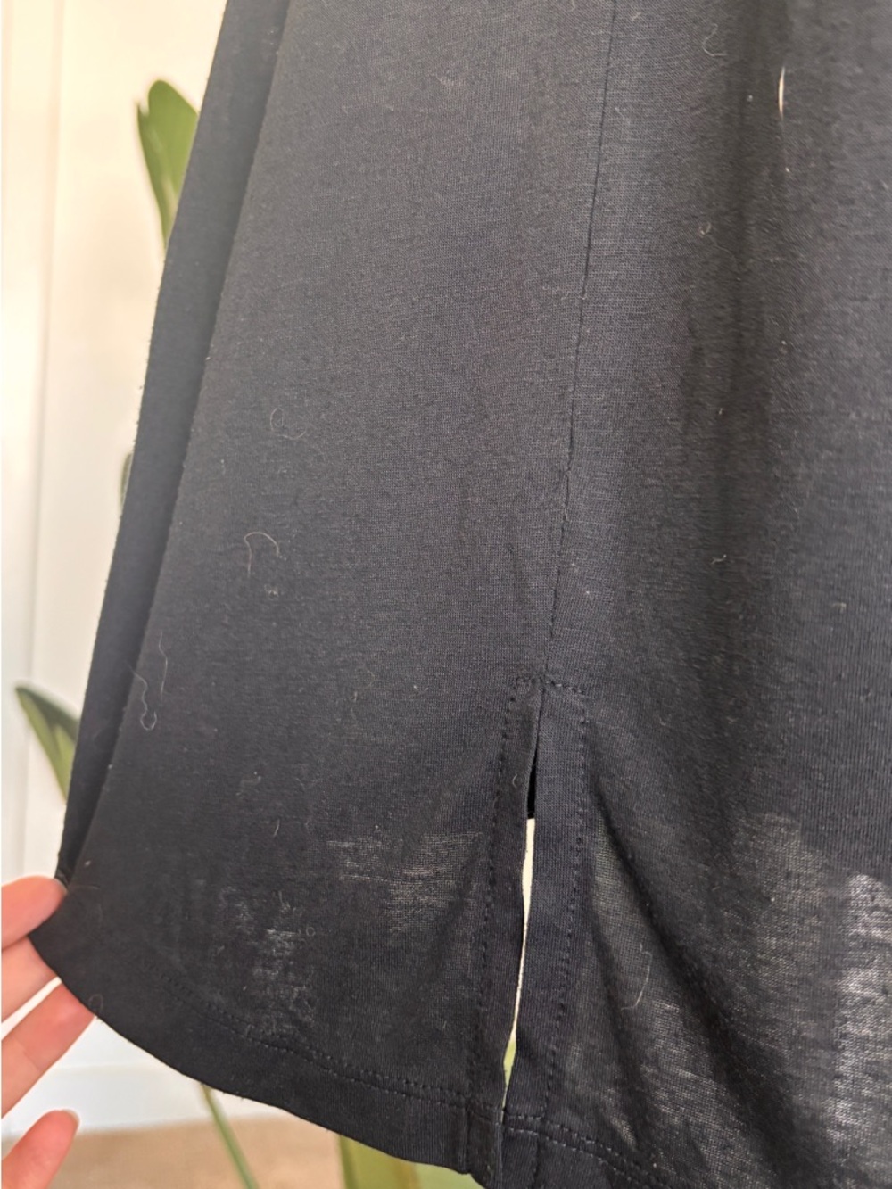 Black Racerback V-Neck Tank Top - Picture 3 of 5